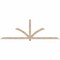 Ekena Millwork Redmond Smooth Timber Gable Bracket, Douglas Fir, 108"W x 36"H x 3 1/2"D x 3 1/2"F, 8/12 Pitch GBW108X36X0404RED00SDF - alternate 1
